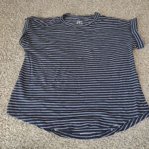 Maurice's Navy Striped Tee